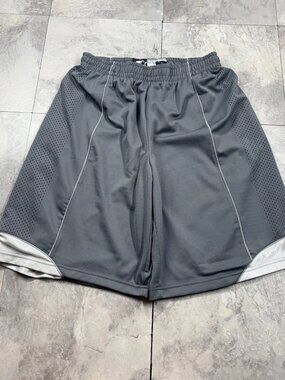 Starter Basketball Shorts Men's L Silver Gray Mesh Star Logo Vintage Y2K